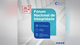 FÓRUM NACIONAL DE INTEGRIDADE [upl. by Einnal]