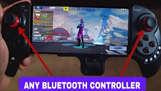 Fortnite Mobile Bluetooth Gamepad  How To Play Fortnite Mobile With ipega 9023 Controller [upl. by Gunas]