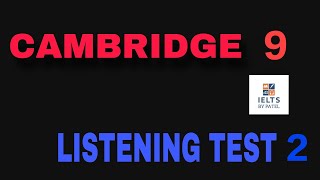 CAMBRIDGE 9 LISTENING TEST 2 WITH ANSWERS ll ACCOMMODATION FORM  STUDENT INFORMATION [upl. by Terry308]