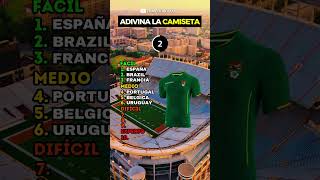 Adivina la Selección por su Camiseta ⭐ footballquiz trivia argentina francia mundial quiz [upl. by Antoni]