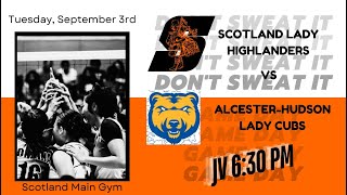 JV  AlcesterHudson Lady Cubs vs Scotland Lady HighlandersJVVB [upl. by Nev]