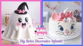 Bolo Decorado Infantil 😍 DIY OS MAIS LINDOS BOLOS DECORADOS 1 [upl. by Hallimaj]