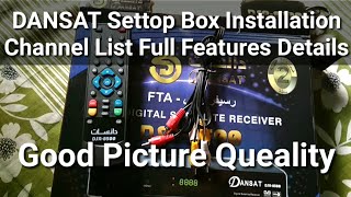 DANSAT FTA STB Installation amp Channel List Full Features Details 2018 [upl. by Aevin]