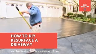 How to DIY Resurface a Driveway [upl. by Notaes332]