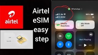 How to add Airtel eSIM in iPhone within 5 minutes [upl. by Aerehs]