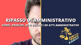 LE FONTI DEL DIRITTO AMMINISTRATIVO [upl. by Westmoreland]