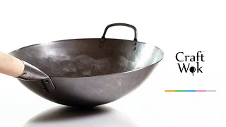 Craft Wok 14 inch Hand Hammered Carbon Steel Wok [upl. by Mchenry313]