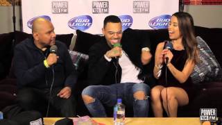 Chris Brown talks about his new mixtape on the Cruz Show at Cali Christmas [upl. by Nimesay965]