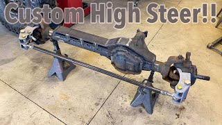 I Built My Own Custom High Steer Arms 1 Ton LS Swapped FJ40 Build [upl. by Annayrb]