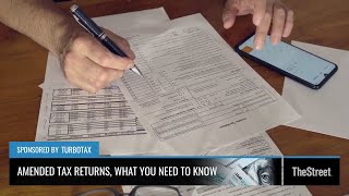 Amending Tax Returns  Presented By TheStreet  TurboTax [upl. by Yadnil691]