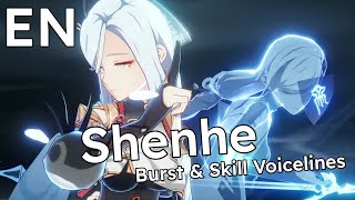 Shenhe  Elemental Skill and Burst Voice Lines  English [upl. by Maxa]