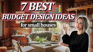 7 BEST INTERIOR DESIGN IDEAS FOR SMALL HOUSES with a low budget [upl. by Iilek]