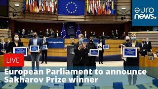 European Parliament announces Sakharov Prize winner [upl. by Aneba]