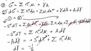 Gibbs Adsorption Isotherm Derivation [upl. by Itsur]