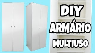 DIY ARMÁRIO MULTIUSO MUITO FÁCIL [upl. by Vilhelmina]