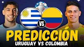 URUGUAY vs COLOMBIA • Copa América 2024 semifinal • Previa Predicción y Pronóstico [upl. by Rehpinnej]