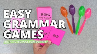 Easy Grammar Games  BacktoSchool Vlogust 15 [upl. by Seana551]