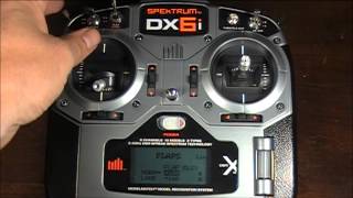 How To Setup a Spektrum DX6i Tx To Toggle An Airplane Stabilizer OnOff [upl. by Adnical]