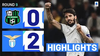 SASSUOLOLAZIO 02  HIGHLIGHTS  Lazio close gap with top 6  Serie A 202324 [upl. by Ott]