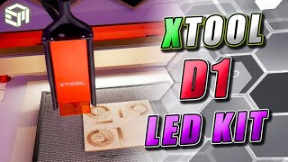 XTOOL D1 Pro  NonPro LED Lighting System Installation [upl. by Ainiger]