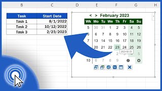 How to Insert a Calendar in Excel the Simplest Way [upl. by Ydnys]