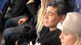 Maradona allo stadio Olimpico per RomaNapoli del 18102013 [upl. by Furiya]