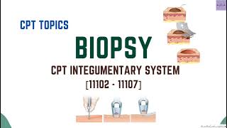 BIOPSY CPT INTEGUMENTARY SYSTEM\ CPT TOPICS MEDICAL CODING AND BILLING medicalcodercertified [upl. by Okechuku617]