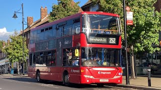 FRV Stagecoach Route 252 Collier Row  Hornchurch Town Centre Scania Omnicity 15012 LX58 CEY [upl. by Arundel936]