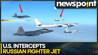 Russian Fighter Jet Nearly Collides With USAs Aircraft In Alaska  WION Newspoint  World News [upl. by Henigman630]