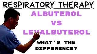 Respiratory Therapists  Albuterol vs Levalbuterol [upl. by Ennoryt]