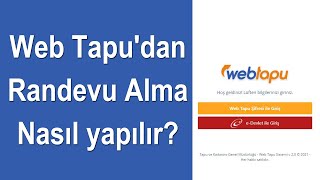 Tapu Online Randevu Alma Bölüm 1  Web Tapudan Randevu Alma Nasıl yapılır [upl. by Neelyak]