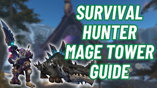 Survival Hunter  Mage Tower Guide  World of Warcraft [upl. by Metzger472]