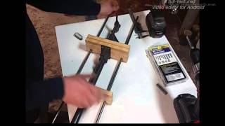 How to Bar Clamp Bench Vise [upl. by Dnaletak]