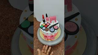 makeup theme cake decorating ideas shorts makeupthemecake shortsfeed cake viral makeup [upl. by Catherin475]