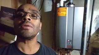 Installation of Rinnai Tankless Water Heater RU199iN by Waterheaterscom [upl. by Enihsnus]