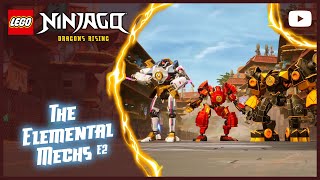 LEGO NINJAGO Dragons Rising  The Elemental Mechs  What the Mech  E1 [upl. by Ruelu]