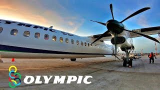 Olympic Dash 8 Q400  Flight AthensKavala Trip Report  Takeoff to Landing  GoPro WingEngine View [upl. by Eseret]