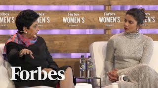 Priyanka Chopra And Indra Nooyi On Breaking Barriers And Engaging Billions  Forbes Womens Summit [upl. by Oiluig]