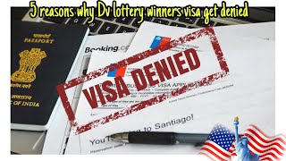 Reasons Why Some Dv lottery winners Are Denied Visas During Visa Interview 😭greencard dvlottery [upl. by Modestia902]