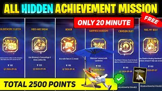 How To Complete All Hidden Achievement In Free Fire  All Hidden Achievements In Free Fire [upl. by Durante]