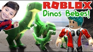 Bebes Dinosaurios en Roblox  Jurassic World Tycoon  Juego para niños Jurassic World [upl. by Dnalram]