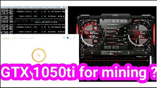 GTX 1050ti for mining [upl. by Anrol]
