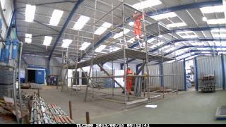 System Scaffold Trial Cuplok System Erection [upl. by Retsehc]