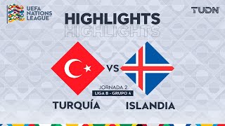 HIGHLIGHTS  Turquía vs Islandia  UEFA Nations League 2024  TUDN [upl. by Trammel]