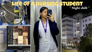 Life of a nursing student quotNIGHT SHIFT” edition⋆ 𐙚 ˚🩺💉 duty postings Bscnursing in nepal [upl. by Eynahpets]