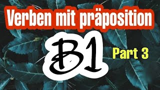 Verben mit präposition Deutsch B1 🤙👉👌 [upl. by Enorej]