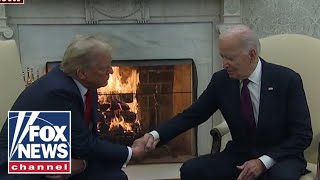 Biden congratulates Trump during historic Oval Office meeting Welcome back [upl. by Joh]