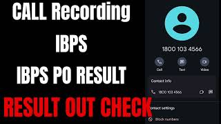 IBPS PO RESULT OUT  CHECK AND COMMENT BELOW [upl. by Navis]