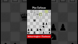 Pirc Defense Bishop  KnightsCheckmate 🦁 chess [upl. by Airetas]