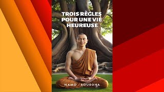 3 Règles Simples pour une Vie Heureuse  Namo Bouddha shorts [upl. by Kubetz]